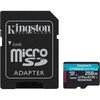 Kingston 256GB Canvas Go! Plus Gen4 MicroSDXC Card with SD Adapter, UHS-I Class 10, U3, A2 App Performance, 200MB/s Image