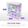 NZXT H9 Flow RGB+ (2025) – Large Dual-Chamber ATX Mid-Tower Airflow PC Case – Includes 7 RGB Fans (6 x 140mm, 1 x 120mm) & Control Hub Image