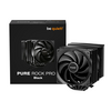 Be Quiet  Pure Rock Pro 3 CPU Cooler, Black, Universal Socket, 2 x Pure Wings Fans, 2000RPM, only 34.8dB(A) at maximum fan speed, 250W TDP Image