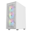 CIT Phantom XL White E-ATX Gaming Case - Mesh Front - Tempered Glass Side  - 6 x Ring ARGB Fans - 6-Port Hub Image