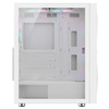 CIT Phantom XL White E-ATX Gaming Case - Mesh Front - Tempered Glass Side  - 6 x Ring ARGB Fans - 6-Port Hub Image