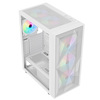 CIT Phantom XL White E-ATX Gaming Case - Mesh Front - Tempered Glass Side  - 6 x Ring ARGB Fans - 6-Port Hub Image