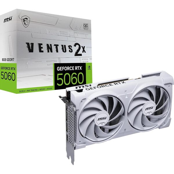 MSI Geforce RTX 5060 VENTUS X2 8 OC WHITE