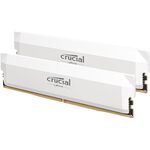 Crucial Pro 32GB (2x16GB) 6000MT/s DDR5 Memory Kit - White - 1x DDR5 PURCHASE PER CUSTOMER MAXIMUM DUE TO SHORTAGES