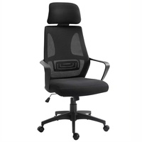 Vinsetto Vinsetto Office Chair Fixed Armrest Black 120 kg