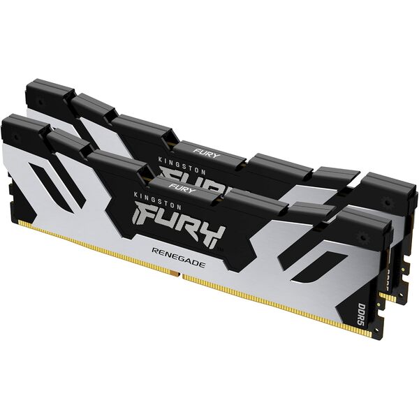 Kingston FURY Renegade 32GB (2 x 16GB) 6400MHz DDR5 DIMM System Memory Silver Heatsink