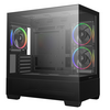 Deepcool CG380 3F Micro-ATX Gaming Case Panoramic Tempered Glass Side Panel Image