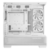 Deepcool CG380 3F Micro-ATX Gaming Case White Panoramic Tempered Glass Side Panel Image