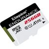 Kingston 256GB High-Endurance microSDXC Card, UHS-I Class 10, U1, 24/7 Recording, Durable, 95MB/s Image