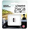 Kingston 256GB High-Endurance microSDXC Card, UHS-I Class 10, U1, 24/7 Recording, Durable, 95MB/s Image
