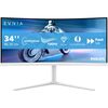 Philips Evnia 5000 34`` VA W-LED White Multimedia Curved Monitor (3440x1440/1ms/HDMI/DisplayPort) Image