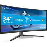 Philips Evnia 34 INCH  3440x1440 QD-OLED 175Hz 1m Curved Gaming Monitor - EX DISPLAY WITH BOX AND ALL ACCESSORIES - FULL 3 YEAR WARRANTY