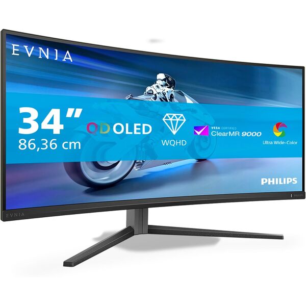 Philips Evnia 34 INCH  3440x1440 QD-OLED 175Hz 1m Curved Gaming Monitor - EX DISPLAY WITH BOX AND ALL ACCESSORIES - FULL 3 YEAR WARRANTY