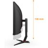 Aoc Gaming 34 Inch WQHD Curved Monitor, VA, 180Hz, 1ms GtG, HDR400, Height Adjust, Game Mode, Speakers (3440 x 1440, 400 cd/m HDMI 2.0 / DP 1.4) Image