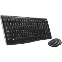 Logitech Logiteck MK270 Wireless Desktop Keyboard And Mouse Kit - Black (Retail)