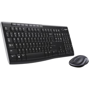 Logitech Logiteck MK270 Wireless Desktop Keyboard And Mouse Kit - Black (Retail)