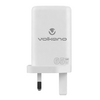 Volkano 65W GaN PD & Dual USB Type C Wall Charger With Cable - White Image