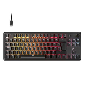 Corsair Corsair K70 CORE TKL RGB Tenkeyless Mechanical Gaming Keyboard - MX Red V2
