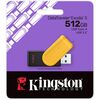 Kingston DataTraveler Exodia S USB Flash Drive, 512GB, USB 3.2, Black/Yellow, Swivel Cap Design Image
