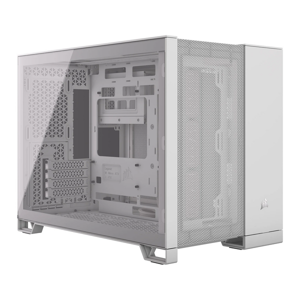 Corsair 2500D AIRFLOW White Micro ATX Dual Chamber Tempered Glass Micro ATX PC Case