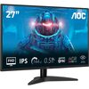 Aoc 27 Inch Gaming Monitor, 144Hz, IPS, 0.5ms, Adaptive Sync, HDR10, 1080P,  1x HDMI 1.4, 1x DP 1.4) Black Image