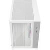 iONZ PC Gaming Case Micro ATX Mid Tower - Dual Chamber Dynamic Series with 3 x ARGB Fans, White Image