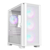 Montech AIR 100 ARGB Tempered Glass micro ATX Case with 4x RGB Fans - White Image