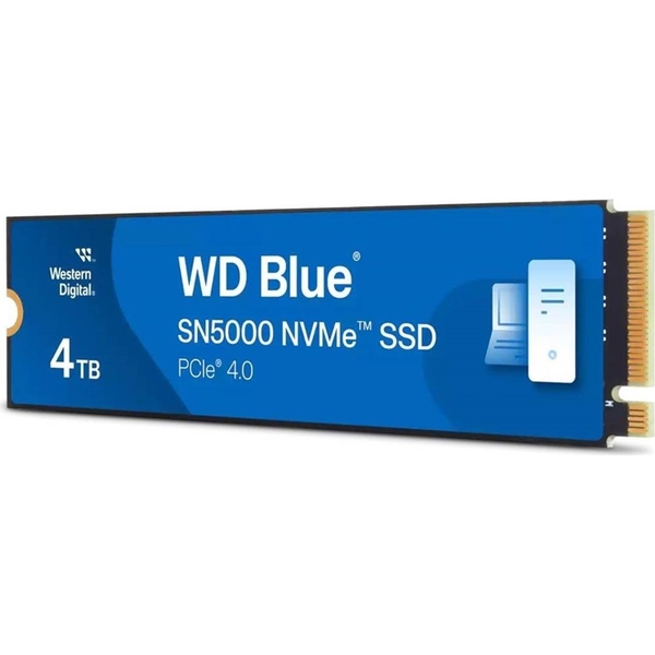 Western Digital 4TB WD Blue SN5000 NVMe SSD, M.2 Interface, PCIe Gen4, 5500MB/s read