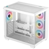 Deepcool CG530 4F Mid-Tower Case with Tempered Glass Panels, 4 Pre-Installed ARGB Fans, and Optimal Airflow Support, White Image