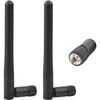 Generic 2-Pack WiFi Antenna for PC, Dual Band 2.4GHz & 5GHz/5.8GHz - 3dBi Gain - Omni-Directional -  RP-SMA Male Connector Image