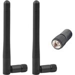 2-Pack WiFi Antenna for PC, Dual Band 2.4GHz & 5GHz/5.8GHz - 3dBi Gain - Omni-Directional -  RP-SMA Male Connector