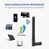 Generic 2-Pack WiFi Antenna for PC, Dual Band 2.4GHz & 5GHz/5.8GHz - 3dBi Gain - Omni-Directional -  RP-SMA Male Connector Image