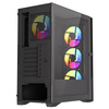 VIDA Typhoon Black Tempered Glass ATX PC Gaming Case Image