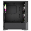VIDA Typhoon Black Tempered Glass ATX PC Gaming Case Image
