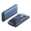 Prevo  10000mAh 4-Device Powerbank with Charging Cables Black Image