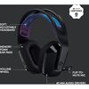 Logitech G535 LIGHTSPEED Wireless Gaming Headset - Lightweight on-ear headphones, flip to mute mic, stereo, compatible with PC, PS4, PS5, USB rechargeable - Black Image