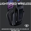 Logitech G535 LIGHTSPEED Wireless Gaming Headset - Lightweight on-ear headphones, flip to mute mic, stereo, compatible with PC, PS4, PS5, USB rechargeable - Black Image