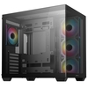 Deepcool CG530 4F Mid-Tower Case with Tempered Glass Panels, 4 Pre-Installed ARGB Fans, and Optimal Airflow Support, Black Image