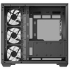 Deepcool CG530 4F Mid-Tower Case with Tempered Glass Panels, 4 Pre-Installed ARGB Fans, and Optimal Airflow Support, Black Image