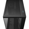 Deepcool CG530 4F Mid-Tower Case with Tempered Glass Panels, 4 Pre-Installed ARGB Fans, and Optimal Airflow Support, Black Image