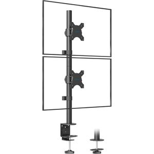 BONTEC Bontec Dual Monitor Stand, Vertical Arm for 13-34 Inch Screens, Supports Up to 10kg