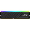 XPG ADATA XPG GAMMIX D35G RGB 16GB Kit (2 x 8GB), DDR4, 3600MHz (PC4-28800), CL18, XMP 2.0, DIMM Memory, Black Image