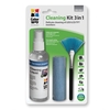 COLORWAY Multipurpose 3 in 1 Cleaner Set with Microfiber Cloth for Screen and Monitor Image