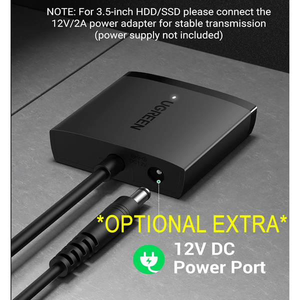 Ugeen UGREEN USB to SATA Adapter, USB 3.0 Hard Drive Adapter SATA I/II/III Hard Drive Reader
