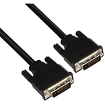 VCOM DVI-D (M) to DVI-D (M) (24+1 pin) 3m Black Retail Packaged Display Cable