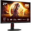 Aoc 27 inch UHD 4K Gaming Monitor 160Hz, Fast IPS Panel, 0.5ms MPRT, Adaptive Sync, HDR400, G-Sync Compatible, Height Adjustment, (3840x2160 HDMI 2x 2.1 DP 1x 1.4 USB Hub) Black Image