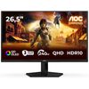 Aoc 26.5 inch WQHD Monitor 240Hz, QD-OLED Panel, HDR10, G-Sync Compatible, (2560x1440 HDMI 1x 2.0 DP 1x 1.4) Black Image