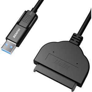Benfei BENFEI SATA to USB Cable, 2in1 USB-C/USB 3.0 to SATA III Hard Driver Adapter Compatible for 2.5 inch HDD and SSD