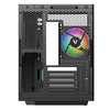 VIDA EDGE MINI MATX ARGB BLACK CASE, Cube, PC, White, micro ATX, ITX, Steel, Acrylonitrile butadiene styrene (ABS), Tempered glass, Gaming Image