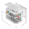 VIDA EDGE MINI MATX ARGB WHITE CASE, Cube, PC, White, micro ATX, ITX, Steel, Acrylonitrile butadiene styrene (ABS), Tempered glass, Gaming Image